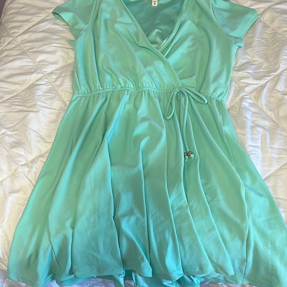 Mint Green Wrap Dress